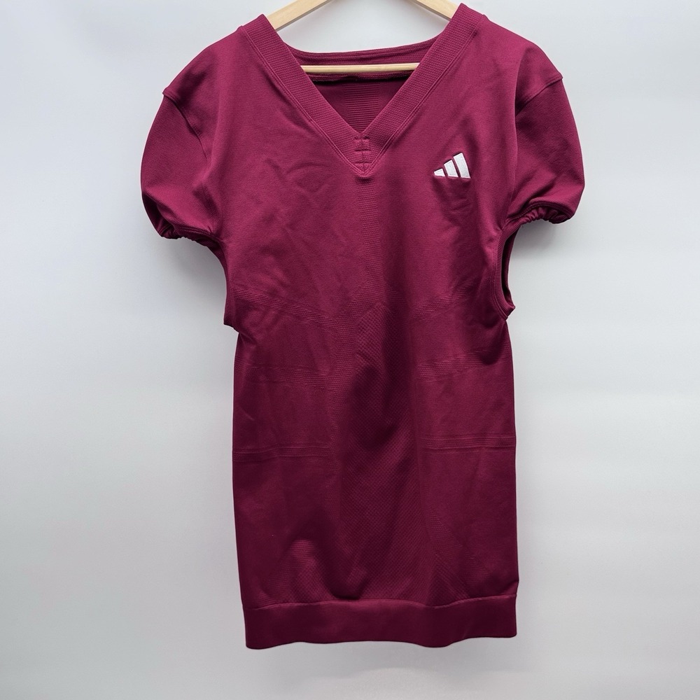 Adidas‎ Tech-fit Mens 2XL Primeknit Maroon Football Jersey
